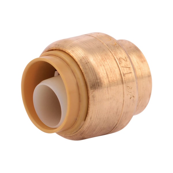 Sharkbite SharkBite Push to Connect 1/2 in. Push X 1/2 in. D Push Steel End Stop, PK4 U514LFA4 - main